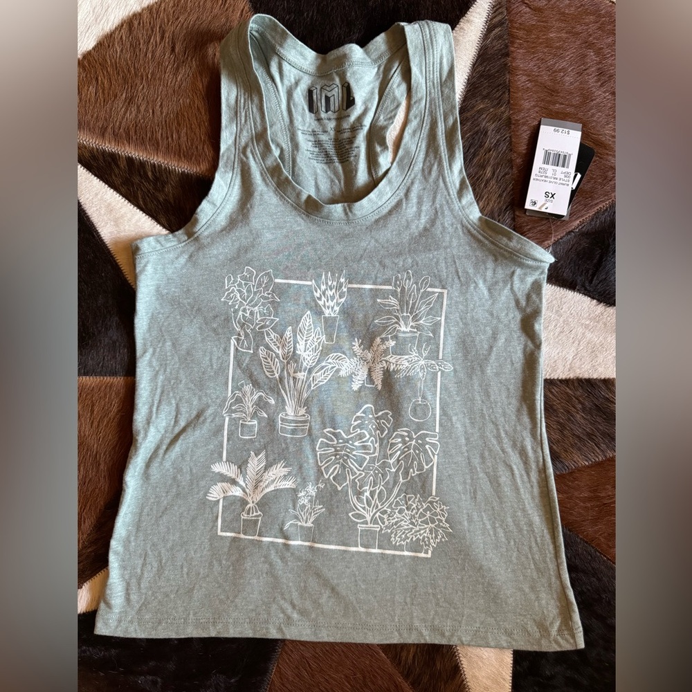 Women’s houseplant tank top XS